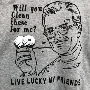 Black Clover "Will you clean these for me?" Graphic Golf T-shirt M